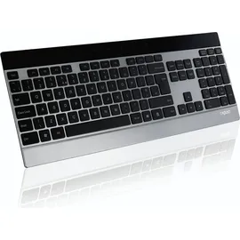 Rapoo E9270P Ultraslim Touch Keyboard DE silber