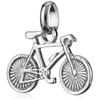 NKlaus Kettenanhänger Fahrrad klein Kettenanhänger 9x17mm Bike Silber 92 silberfarben