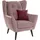 Home Affaire Ohrensessel "Hemmink, Sessel, Loungesessel", rosa (altrosa, bordeaux), B:90cm H:107cm T:94cm, Struktur (94% Polyester, 6% Polyacryl);Samtvelours (100% Polyester);Luxus-Microfaser (100% Polyester), Sessel, Ohrensessel, mit Knopfheftung