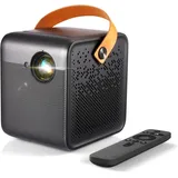 WEMAX Dice True 1080p tragbarer Mini Portabler Projektor (3 Stunden Akku, WiFi Bluetooth HDMI USB, Autofokus Keystone) schwarz