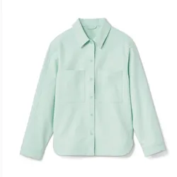 Nah/Studio Blusenjacke - recycelte Baumwolle - Gr. 34 - blau