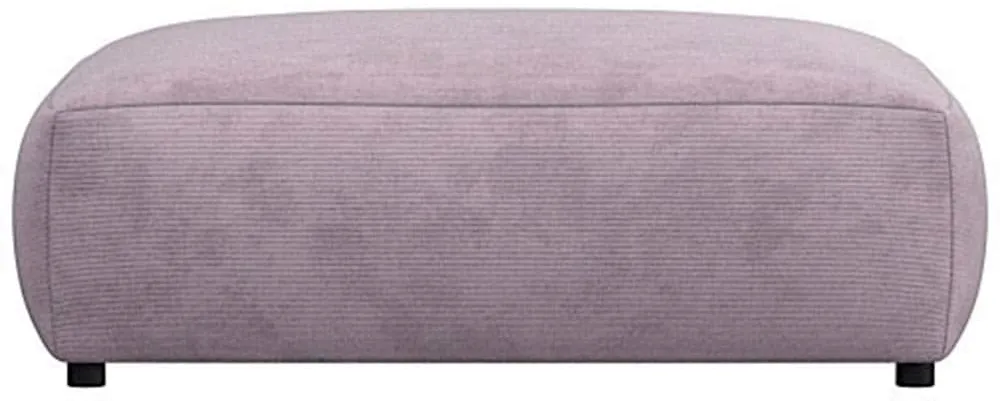 FLEXLUX Pouf »Lucera«, modern & anschmiegsam, Kaltschaum, Stahl-Wellenunterfederung FLEXLUX soft lavende