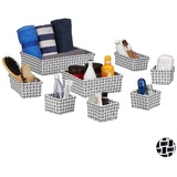 Relaxdays Aufbewahrungskorb 8er Set,