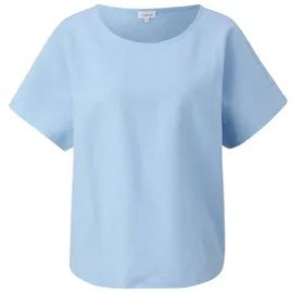 s.Oliver - Fabricmix-T-Shirt im Relaxed Fit, Damen, blau, 46