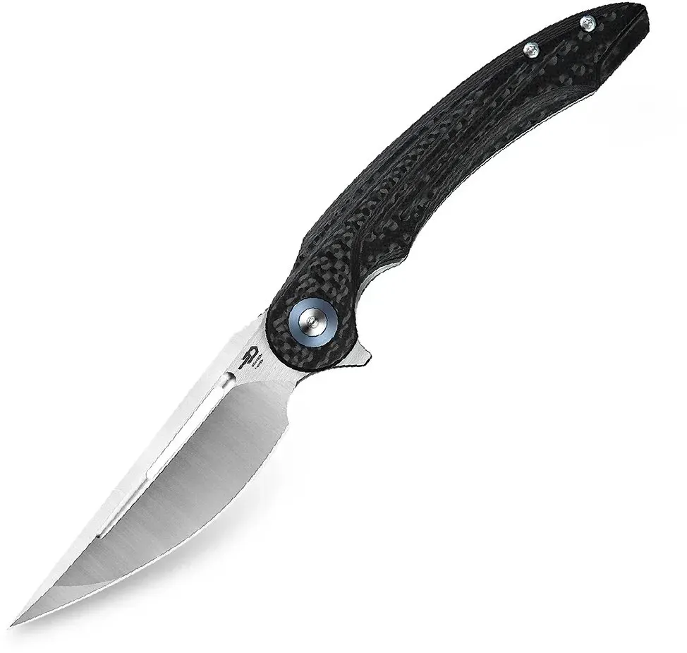 Bestech IRIDA 14C28N, Satin+Flat satin, Interlayer with Carbon Fiber and G10 BG25D