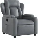 vidaXL Relaxsessel Grau Kunstleder 94,5 x 100 x 0 cm Grau mit Liegeposition