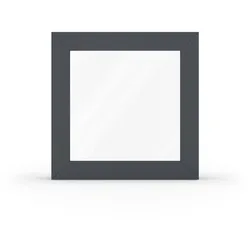 Fenster innen Anthrazit, Kunststoff, Kömmerling 70 AD, Anthrazit Dekorfarbe nur außen, innen Weiß, 510 x 510 mm, individuell online konfigurieren