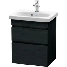 Duravit Waschtischunterschrank 2 Auszüge 50 x 61 x 36,8 cm Eiche Schwarz Matt