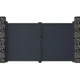vente-unique Gartentor Doppeltor 305 x 180 cm Anthrazit/Aluminium
