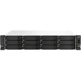 QNAP TS-1264U-RP-8G Leergehäuse 12 Schächte Schwarz