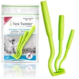 Tick Twister® - Set mit 3 Zeckenhaken im Beutel - Ermöglicht Zeckenentfernung bei Hunden, Katzen, Pferden und Männern - Original Zeckenentferner (2)