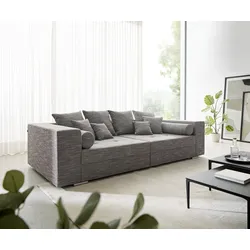 DELIFE Big-Sofa Marlen 300x140 cm Hellgrau Couch, Big Sofas