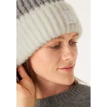 Codello Strickmütze Codello Damen Mütze mit Streifen grau