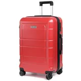 TAN.TOMI Handgepäckkoffer Trolley Hartschalenkoffer Hard Shell Hartschalenkoffer Trolley Koffer, 4 Rollen, Reisekoffer Reisekofferset Gepäck mit Zahlenschloss rot 76 cm