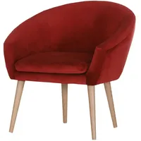 Möbel Kraft Sessel ¦ rot ¦ Maße (cm): B: 73 H: 73 T: 66