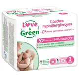 Love & Green Baby-Windeln, hypoallergen
