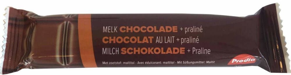 Prodia Barre Chocolat au Lait avec Praliné 20x35 g chocolat