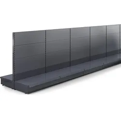 BROOKLYN | Gondel Mittelraumregal | B2200xH135cm | Komplett Set