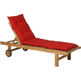 MADISON N.Y Liegenauflage Basic 200 x 65 cm Rot