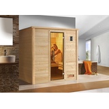 weka Sauna »Bergen (Set), beige