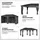 4iq group Hardtop Pavillon 3 x 6 m inkl. Vorhänge Braun