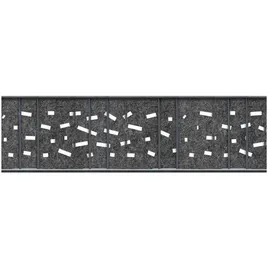 zaun|zu® Sichtschutzstreifen 260 x 15 cm Anthrazit Vlies