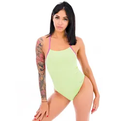 Speedo Solid Tie Back vêtement running femme - Vert - 40