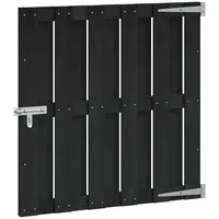 vidaXL Gartentor 100 x 100 cm WPC und Aluminium Schwarz