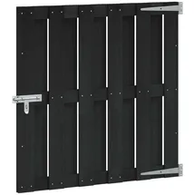 vidaXL Gartentor 100 x 100 cm WPC und Aluminium Schwarz