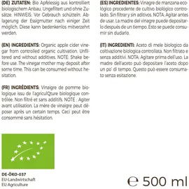 greatvita Bio Apfelessig 500 ml Flüssigkeit