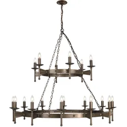 Elstead Lighting Kronleuchter Cromwell 18xE14 H:120,5 Ø:130