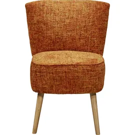 ed exciting design "Earl", orange, B:65cm H:89cm T:70cm, 100% Polyester, Sessel, Cocktailsessel, Küchenstuhl, Küchensessel