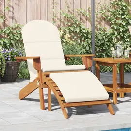 vidaXL Adirondack-Gartenstuhl mit Fußstütze 55,2 x 88,3 x 90 cm braun 1 St.