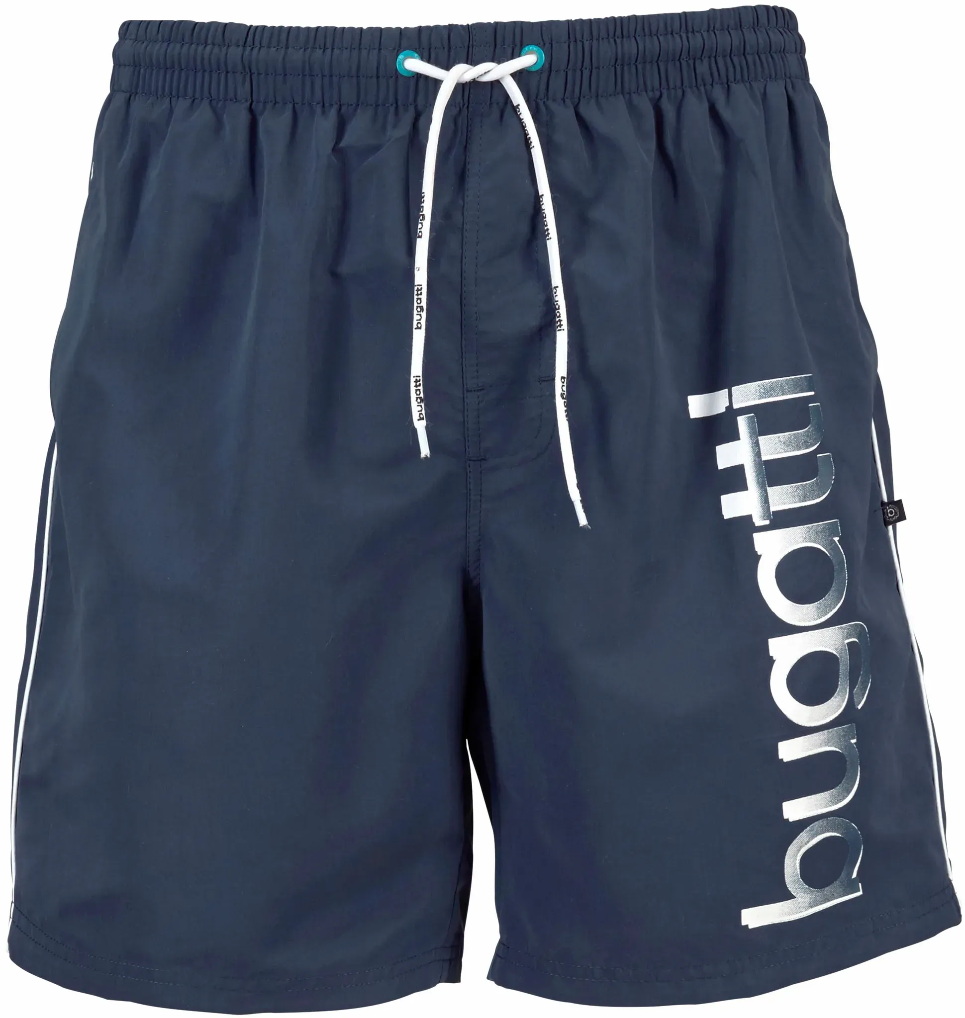 Badeshorts BUGATTI Gr. 5XL, N-Gr, blau (marine) Herren Badehosen mit Gesäßtasche