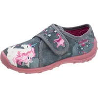 Fischer Markenschuh Hausschuh grau 32