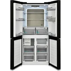 Sharp SJ-NFA35IHDBD-EU French Door Kühl-Gefrierkombination, Energieeffizienzklasse D (A bis G), Schwarz