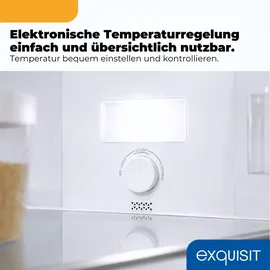 Exquisit KGC265-70-NF-040C Kühl-Gefrierkombination (253 l, 1805 mm hoch, Weiß)