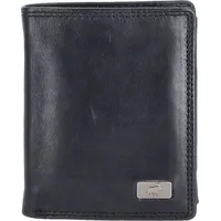 The Skandinavian Brand Herren Lederbörse hoch Black : schwarz