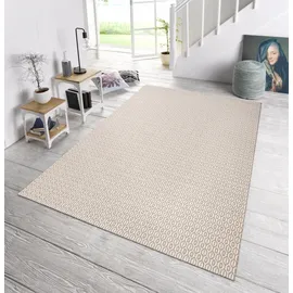 Northrugs In- Outdoor Teppich Coin 140x200cm - Wetterfest Modern Plain Allover Unifarben Design Läufer für Balkon Terrasse Garten Wintergarten Wohnzimmerteppich Wasserfest in Grau