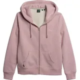 Superdry Damen Pullover, Sweatjacke ESSENTIAL LOGO ZIP HOODIE«, pink