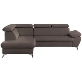 Livetastic Ecksofa Kunststoff 4-Sitzer Braun