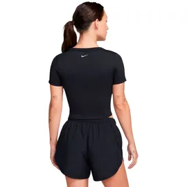 Nike One Fitted Dri-FIT Crop Top Damen Black/Black M