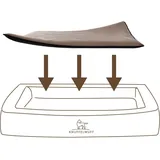 Knuffelwuff kuschelige Einlage Teddy für Hundebett Form: Adventure - XXL 88 x 68cm - braun