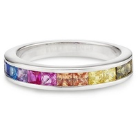 bruno banani Fingerring »Schmuck Geschenk Silber 925 Damenring«, mit Zirkonia (synth.), 14551750-56 silberfarben-blau-lila-pink-orange-gelb-grün + blau-lila-pink-orange-gelb-grün