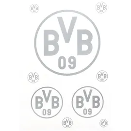 Borussia Dortmund Aufkleber Emblem 3er Set transparent silber