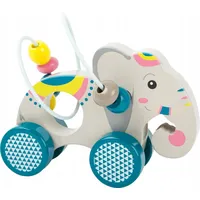Small Foot Company Schiebetier mit Motorikschleife Jungle Orange