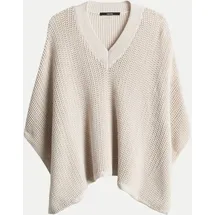 Someday Strick Poncho Basona Beige