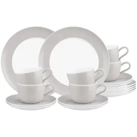 SELTMANN WEIDEN Liberty Pure Colors Kaffeeservice 18-tlg. grau
