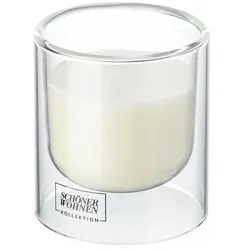 SCHÖNER WOHNEN Kollektion Duftkerze   , transparent/klar , Glas,Wachs , Maße (cm): H: 8,5  Ø: 7.5