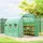 Outsunny Foliengewächshaus Kunststoff Grün 0,5 mm 6 m2
